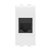 Розетка для кабель-канала компьютерная DKC Brava белая RJ45 2 модуля (76654B) Розетка для кабель-канала компьютерная DKC Brava белая RJ45 2 модуля (76654B)