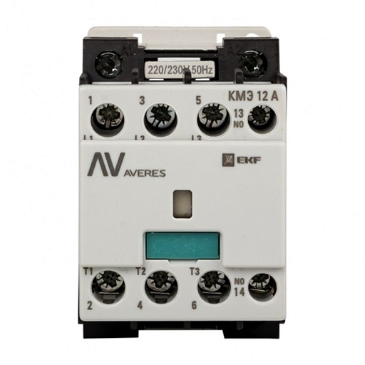 Контактор Averes КМЭ (ctr-s-12-01-400-av) 400 В 12 А тип АС 3P малогабаритный Контактор Averes КМЭ (ctr-s-12-01-400-av) 400 В 12 А тип АС 3P малогабаритный