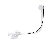 Сифон для ванны Wirquin 1 1/2х50 мм регулируемый полуавтомат с выпуском d70 мм с переливом с соединением 40/50 мм (30987202)