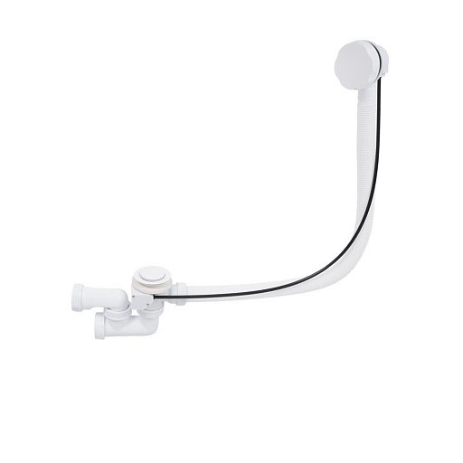 Сифон для ванны Wirquin 1 1/2х50 мм регулируемый полуавтомат с выпуском d70 мм с переливом с соединением 40/50 мм (30987202)