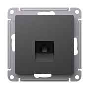 Розетка телефонная Systeme Electric AtlasDesign встраиваемая базальт RJ11 (ATN001481)