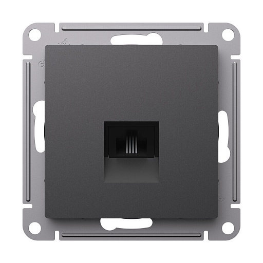 Розетка телефонная Systeme Electric AtlasDesign встраиваемая базальт RJ11 (ATN001481) Розетка телефонная Systeme Electric AtlasDesign встраиваемая базальт RJ11 (ATN001481)