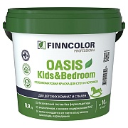 Краска моющаяся Finncolor Oasis Kids&Bedroom глубокоматовая база C бесцветная 0,9л