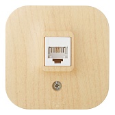 Розетка телефонная Legrand Quteo 782274 открытая установка дерево IP20 один модуль rj11 Розетка телефонная Legrand Quteo 782274 открытая установка дерево IP20 один модуль rj11