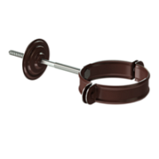 Docke STAL PREMIUM Хомут трубы (короткий саморез) D90 (Шоколад 8019) Docke STAL PREMIUM Хомут трубы (короткий саморез) D90 (Шоколад 8019)