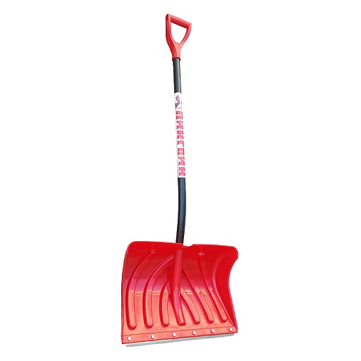 Лопата снеговая Инструм-Агро SnowПингвин полипропилен с алюминиевым черенком 1450х490 мм (100181)