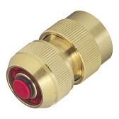 Коннектор 1/2 для шланга MasterProf латунный с аквастопом (ДС.070678)