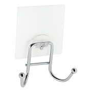 Крючок для ванной Kleber Lite двойной самоклеящийся металл хром (KLE-LT053/8474) Крючок для ванной Kleber Lite двойной самоклеящийся металл хром (KLE-LT053/8474)