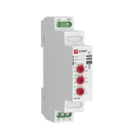 Реле напряжения EKF PROxima (rv-5a) 230 В 5 А тип AC с дисплеем