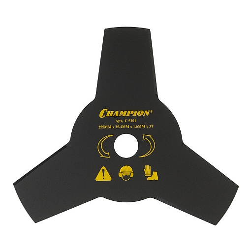 Нож для триммера Champion Т333 255х25,4 мм 3 зуба (C5101) Нож для триммера Champion Т333 255х25,4 мм 3 зуба (C5101)