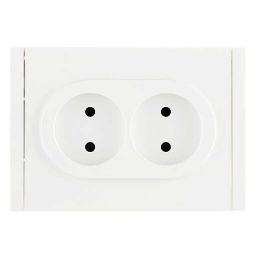 Розетка IEK Forte&Piano FP225 встраиваемая белая со шторками (FP-R23-10-1-K01) Розетка IEK Forte&Piano FP225 встраиваемая белая со шторками (FP-R23-10-1-K01)