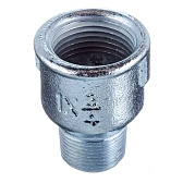 Муфта переходная Gebo (246-26V) 1 ВР(г) х 3/4 НР(ш) чугунная оцинкованная Муфта переходная Gebo (246-26V) 1 ВР(г) х 3/4 НР(ш) чугунная оцинкованная