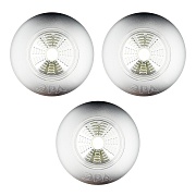 Фонарь пушлайт Эра светодиодный 1 LED 1 Вт на батарейках AAA пластик самоклеящийся (Б0031043)