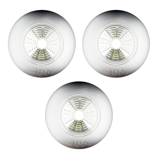 Фонарь пушлайт Эра светодиодный 1 LED 1 Вт на батарейках AAA пластик самоклеящийся (Б0031043) Фонарь пушлайт Эра светодиодный 1 LED 1 Вт на батарейках AAA пластик самоклеящийся (Б0031043)