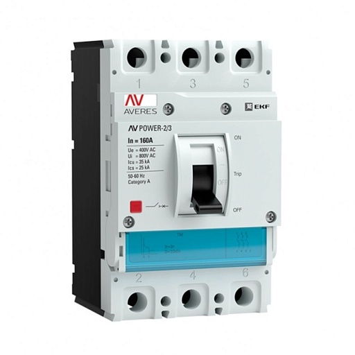 Автоматический выключатель EKF Averes TR (mccb-23-160-TR-av) 3P 160А 35 кА 400-690 В на монтажную плату