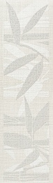 Плитка бордюр Kerama Marazzi Тессуто бамбук серая 250x77x8 мм