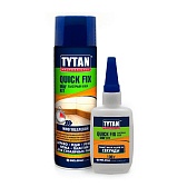 Клей цианакрилатный двухкомпонентный для МДФ Tytan Quick Fix 400 мл+100 мл Клей цианакрилатный двухкомпонентный для МДФ Tytan Quick Fix 400 мл+100 мл