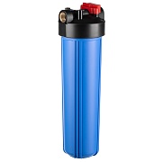 Корпус фильтра Гейзер для холодной воды пластик 20BB 1 НР(ш) х 1 НР(ш) синий