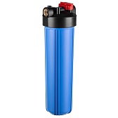 Корпус фильтра Гейзер для холодной воды пластик 20BB 1 НР(ш) х 1 НР(ш) синий