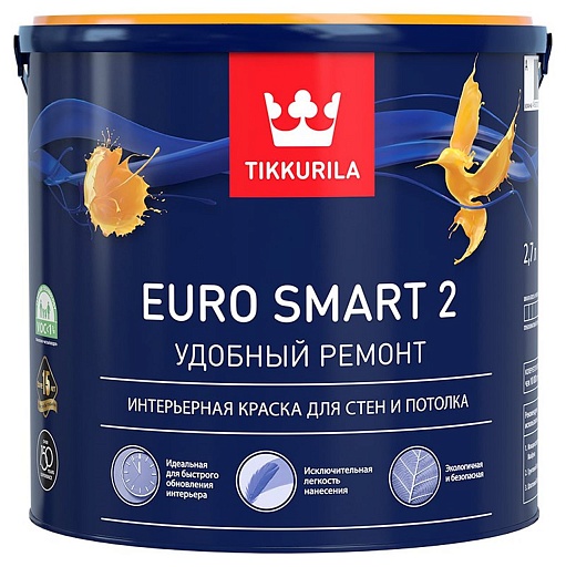 Краска интерьерная Tikkurila EURO SMART 2 основа С
