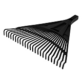 Грабли веерные Сибртех (61708) стальные для уборки листьев и травы 24 зуба с ребрами жесткости