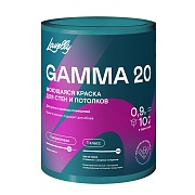 Краска моющаяся Lavelly Gamma 20 база A белая 0,9 л