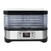 Сушилка для овощей и фруктов Kitfort КТ-1903 черно-серебристая