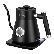 Электрический чайник Kitfort КТ-6760 0,8 л для приготовления кофе черный