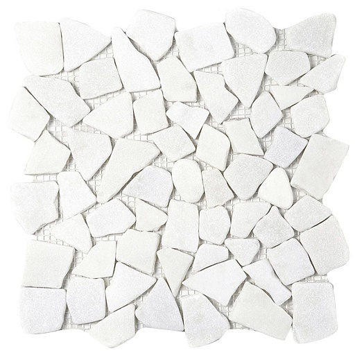 Мозаика Mir Mosaic Natural Paladium белая из натурального камня 305х305х7 мм матовая Мозаика Mir Mosaic Natural Paladium белая из натурального камня 305х305х7 мм матовая