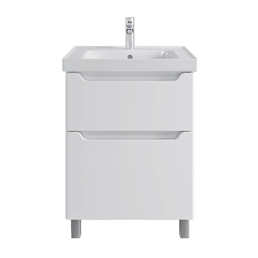 Комплект тумба с раковиной Sanstar Lanciano 60 см напольная белая (303.1-1.5.1.К)