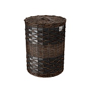 Корзина для белья WasserKraft Bever 360х280х480 мм 105,8 л коричневая (WB-240-M)