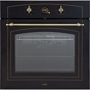 Духовой шкаф газовый встраиваемый Lauf DE-605BL 600 мм черный