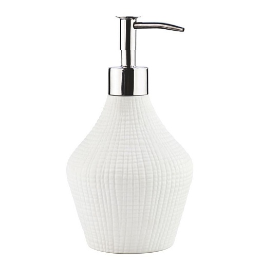 Дозатор для мыла WasserKraft Dinkel настольный металл белый (K-4699) Дозатор для мыла WasserKraft Dinkel настольный металл белый (K-4699)