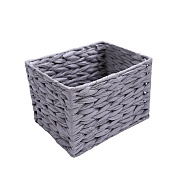 Корзина плетеная для хранения Колос 210х150х150 мм серая