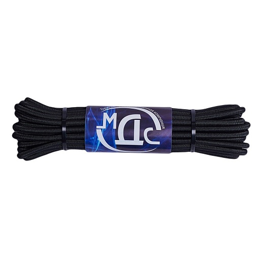 Шнур эластичный резиновый 24 пряди черный d6 мм 10 м МДС повышенной плотности