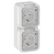 Розетка Tors TS332 накладная белая с крышкой (TS-R26-16-55-V-K01) Розетка Tors TS332 накладная белая с крышкой (TS-R26-16-55-V-K01)