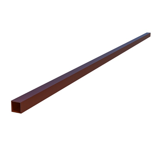 Столб для ворот и калиток 80х80х2 мм 3 м коричневый RAL 8017