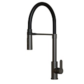 Смеситель для кухни Mixline MLSS-0402BL графит с высоким изливом однорычажный (556021) Смеситель для кухни Mixline MLSS-0402BL графит с высоким изливом однорычажный (556021)