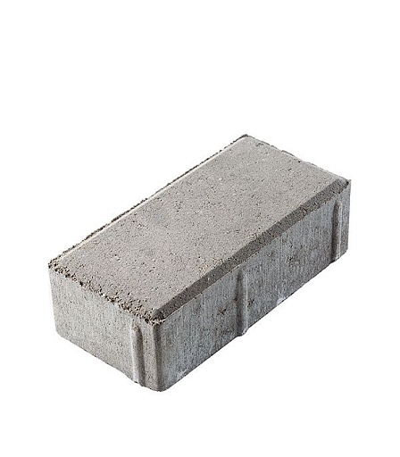 Плитка тротуарная Б.2.П.6 В (25) Брусчатка кирпичик 100х200х60 мм серая Выбор