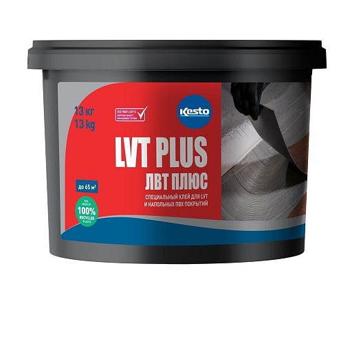 Клей акриловый для ПВХ и LVT плитки Kesto LVT Plus 13 кг Клей акриловый для ПВХ и LVT плитки Kesto LVT Plus 13 кг