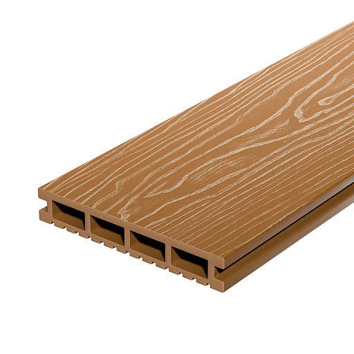 Террасная доска Decking Urban ДПК орех (Медовый Клен)