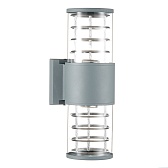 Светильник садово-парковый настенный Feron Техно серый E27 60 Вт IP54 (06299)