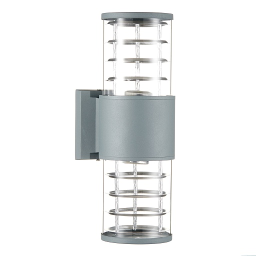 Светильник садово-парковый настенный Feron Техно серый E27 60 Вт IP54 (06299)