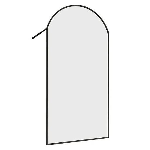 Душевая перегородка Abber Immer Offen черная 120х230 см стекло прозрачное 8 мм (AG64120BN8)