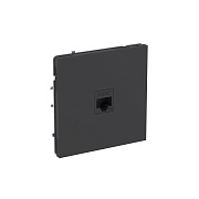 Розетка компьютерная DKC Kant встраиваемая черный уголь RJ45 (7012663DIY)