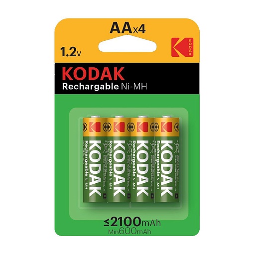Аккумулятор Kodak (Б0012142) АА пальчиковый LR6 1,2 В Ni-Cd (4 шт.)