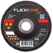 Круг лепестковый торцевой по металлу/древесине Flexione Expert 125х22,2 мм P40 плоский (10000695)