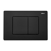 Клавиша смыва для инсталляций Abber черная (AC0120MB)