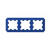 Рамка Systeme Electric AtlasDesign Antique трехместная аквамарин (ATN101103)