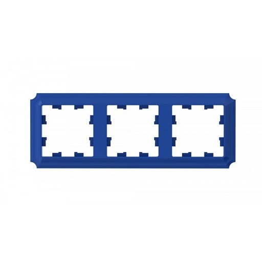 Рамка Systeme Electric AtlasDesign Antique трехместная аквамарин (ATN101103)